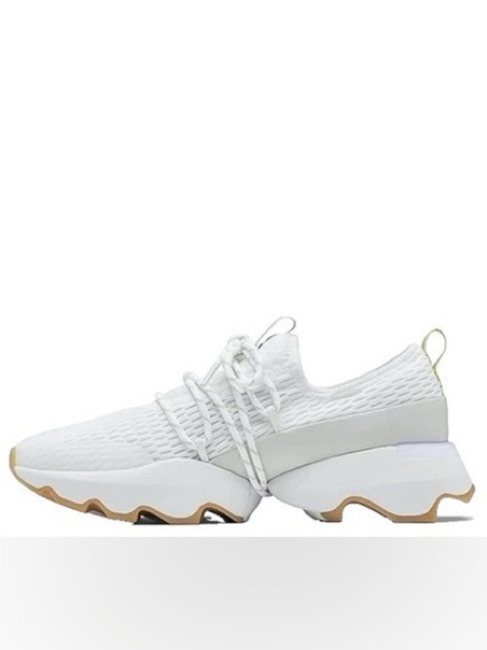 Sorel White Sneaker with Gum-Tone Outsole Accent